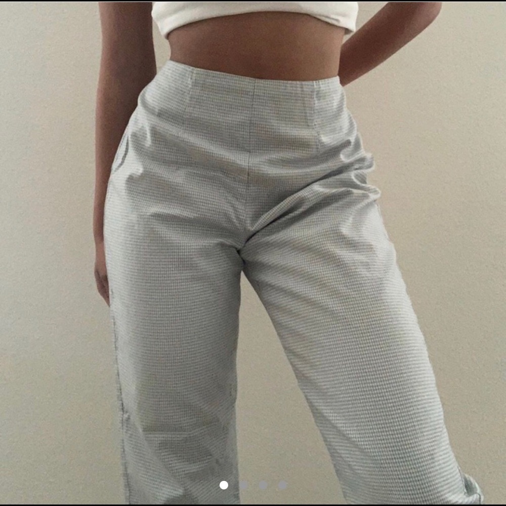 Vintage plaid picnic pants.
